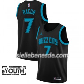 Kinder NBA Charlotte Hornets Trikot Dwayne Bacon 7 2018-19 Jordan Brand City Edition Schwarz Swingman